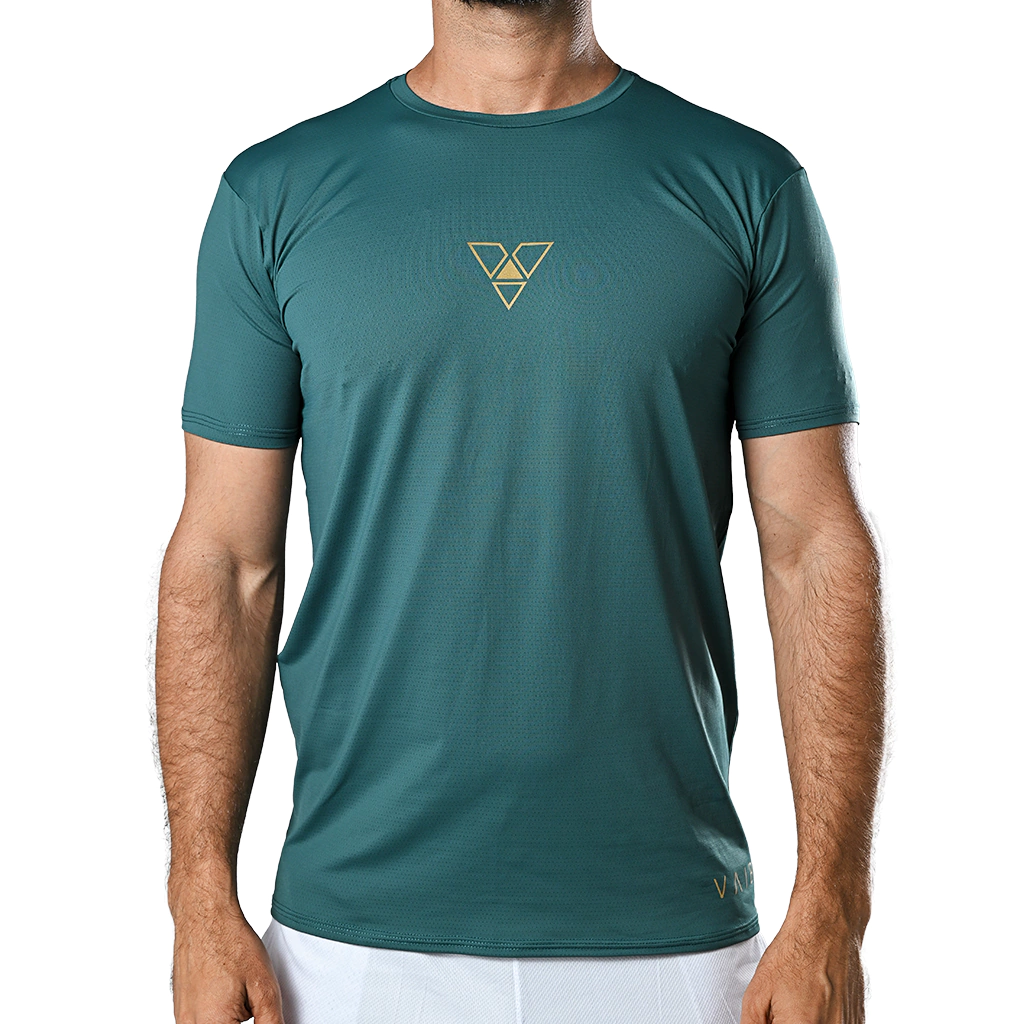 Camiseta Basic Shine - VERDE E DOURADO