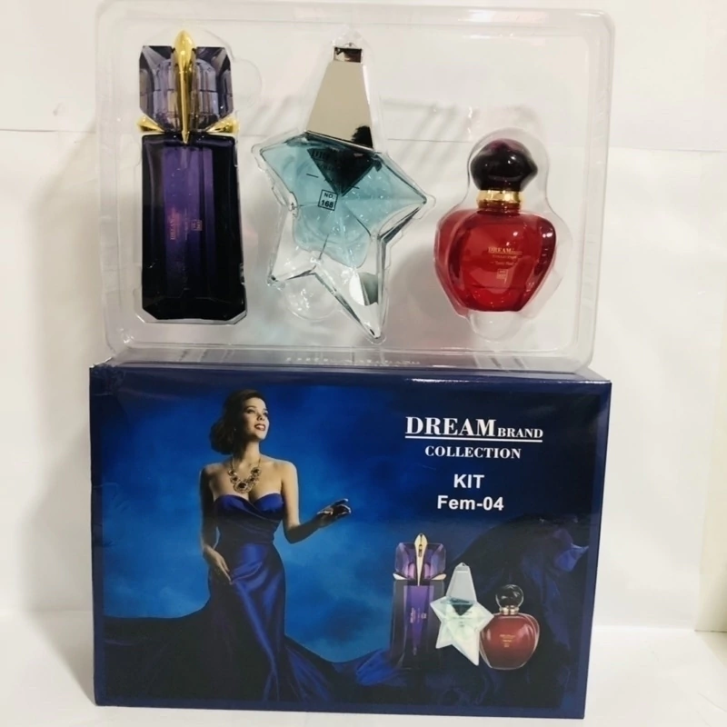 KIT 3 MINIATURAS DREAM BRAND COLLECTION 04- EAU DE PARFUM: INSPIRAÇÃO ALIEN 25ML + INSPIRAÇÃO ANGEL 25ML + INSPIRAÇÃO HY