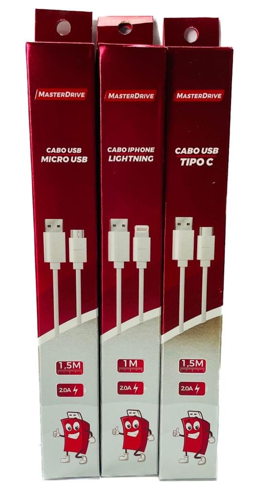 CABO USB TIPO C 1M MASTERDRIVE