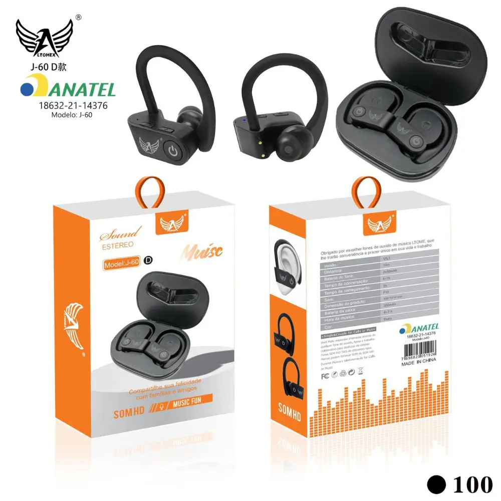 Fone de Ouvido Bluetooth Altomex